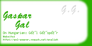 gaspar gal business card